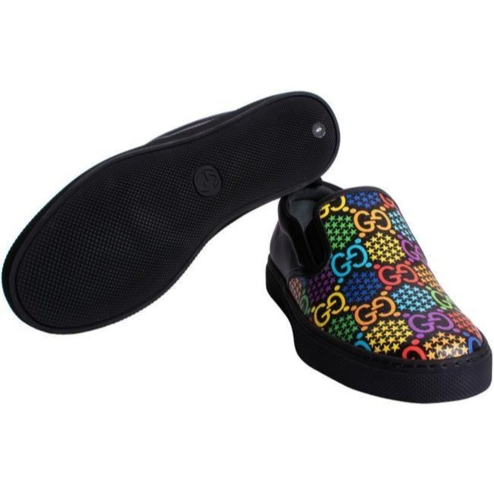 Gucci Black Psychedelic Slip On
